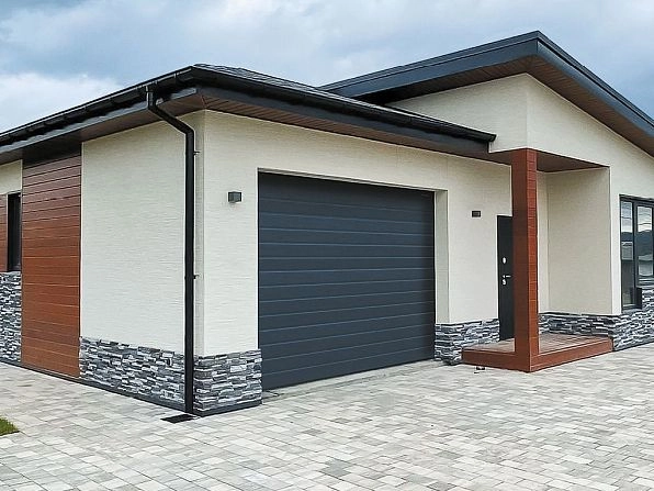 Секционные ворота 3600х2150 мм антрацитовые DoorHan RSD02, www.ufa.doorhan.ru